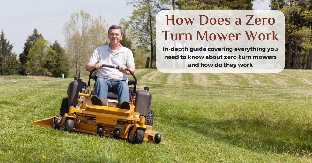 How does zero turn mower work
