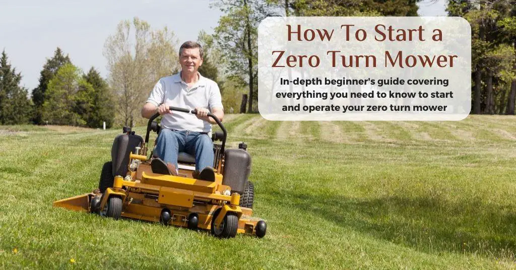How to start a zero turn mower