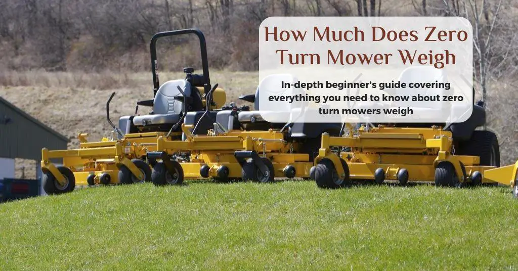 zero turn mower weigh