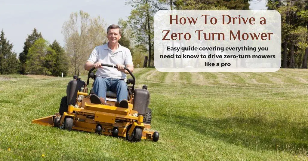 driving a zero turn mower