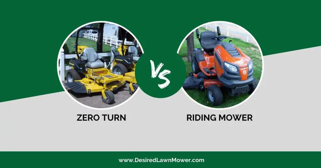 Zero turn vs riding mower