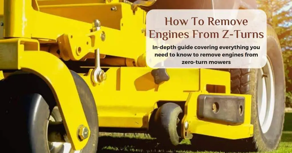 Removing Z-turn's engine how to remove engine from zero turn mowers