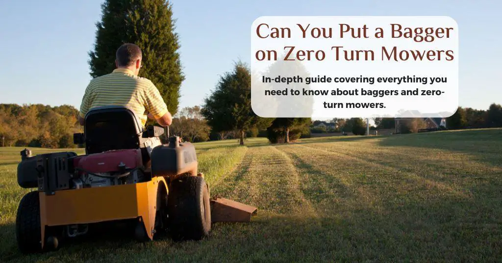 Zero turn mower with bagger