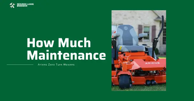 Ariens Zero turn Maintenance