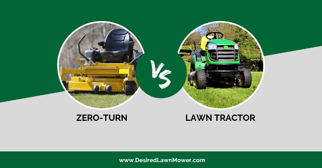 differences between lawn tractor and zero turn mower