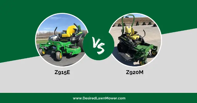 John Deere Z920M vs 915E
