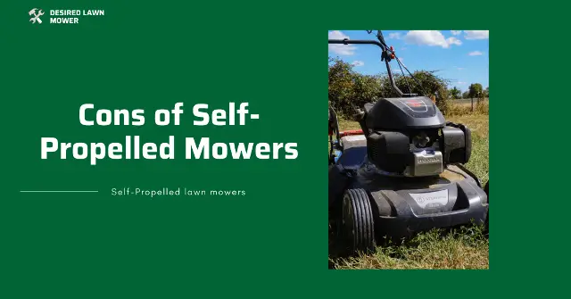 cons of self propelled mowers disadvantages of self propelled mowers