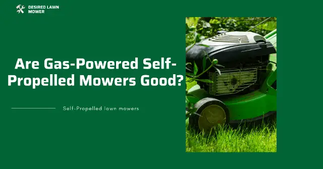 gasoline self propelled lawn mowers is gas-powered self propelled mower worth it
