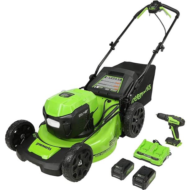 greenworks greenworks self propelled mower review