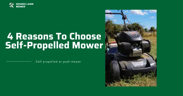 reasons to choose self propelled mower is self propelled mower good