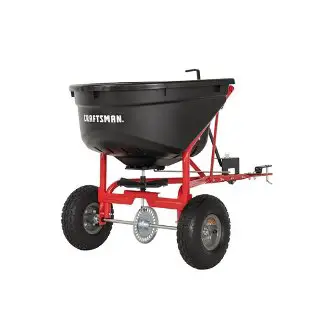 craftsman tow behind spreader review