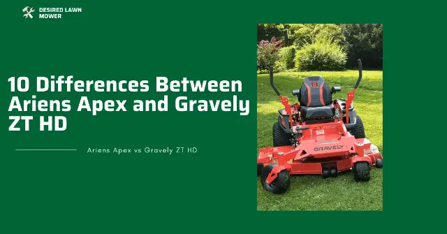 differences and similarities between gravely zt hd and ariens apex zero turn mower