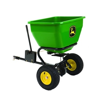 john deer tow behind spreader review