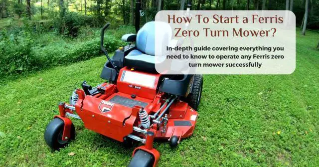 how to operate a ferris zero turn mower