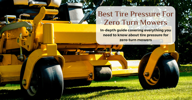 best tire pressure for zero-turn mowers