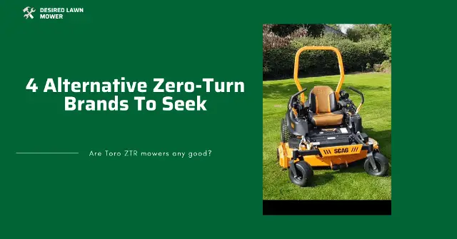 toro alternative zero turn mower brands