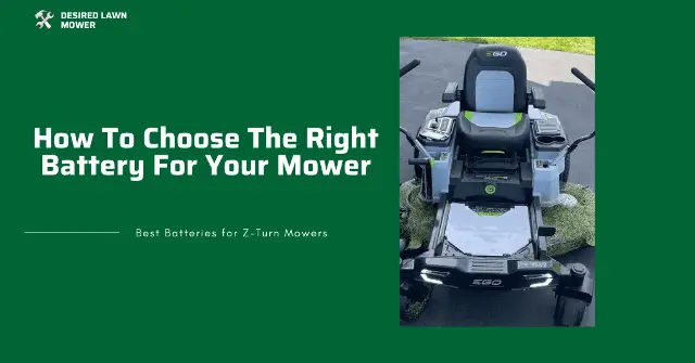 zero turn mower batteries buying guide