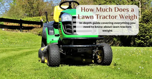 how much does a lawn tractor weigh