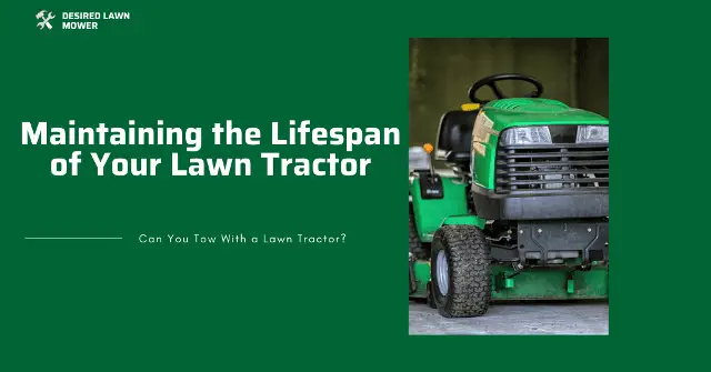 precautions to follow when towing with lawn tractors
