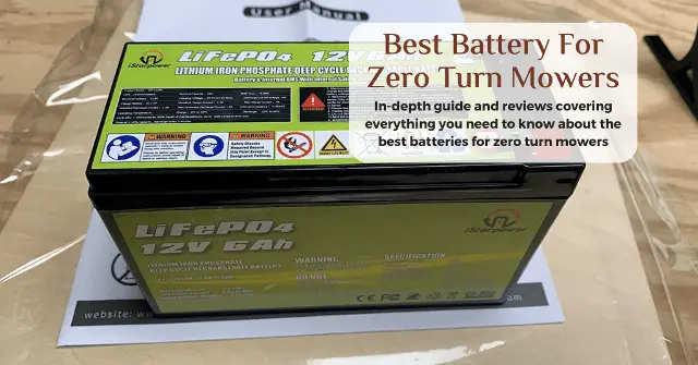 best battery for zero turn mower