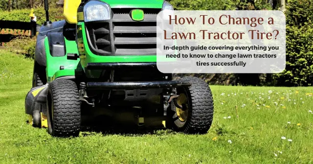how to change a lawn tractor tire